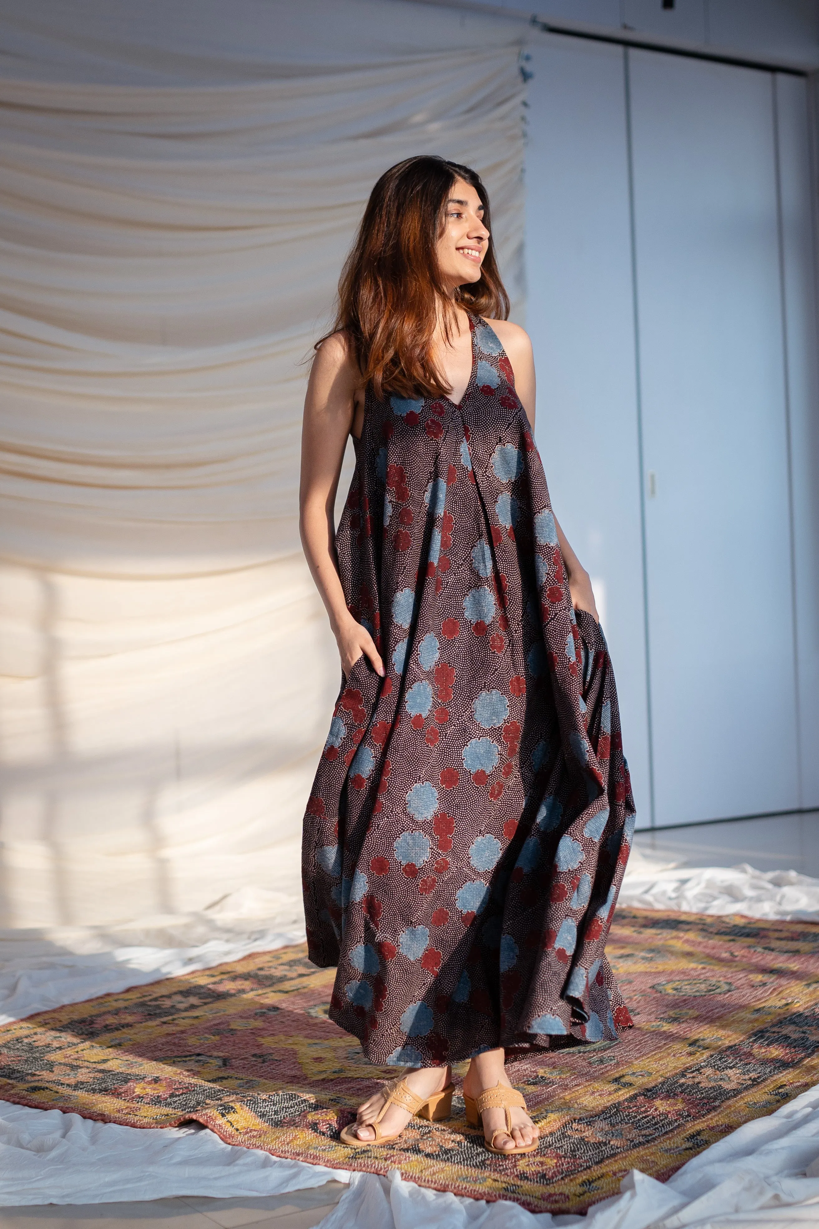 Ajrakh-Print Antara Cotton Dress