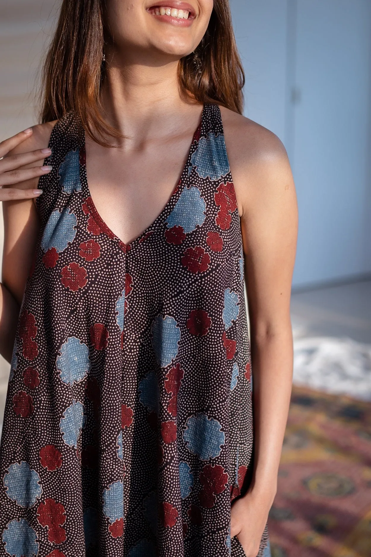 Ajrakh-Print Antara Cotton Dress