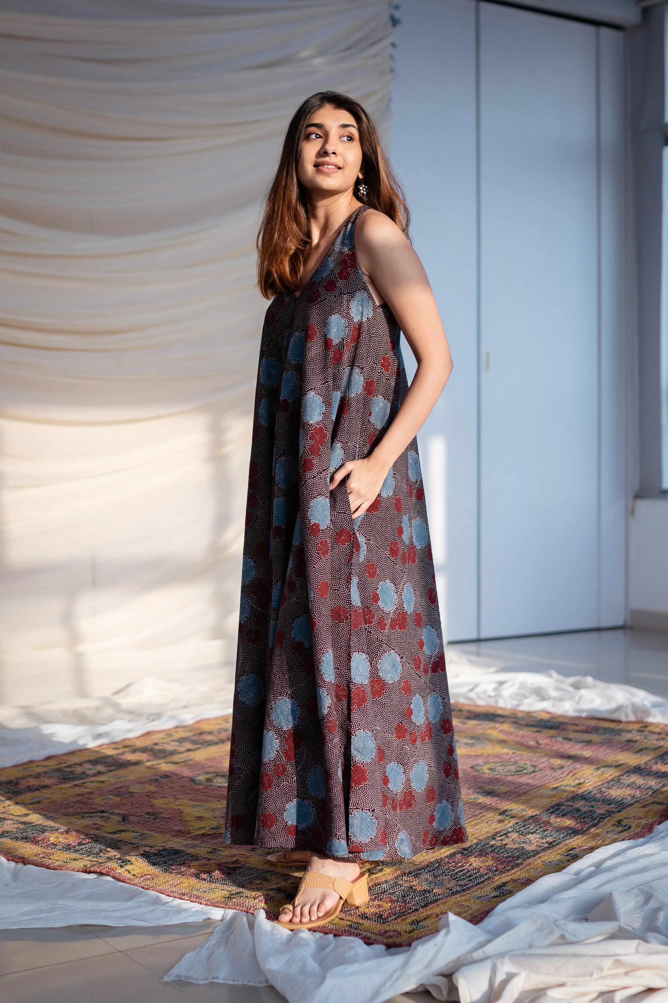 Ajrakh-Print Antara Cotton Dress
