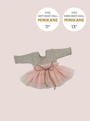 Minikane Doll Clothes | Doll Tutu Bodysuit - Blush Champagne