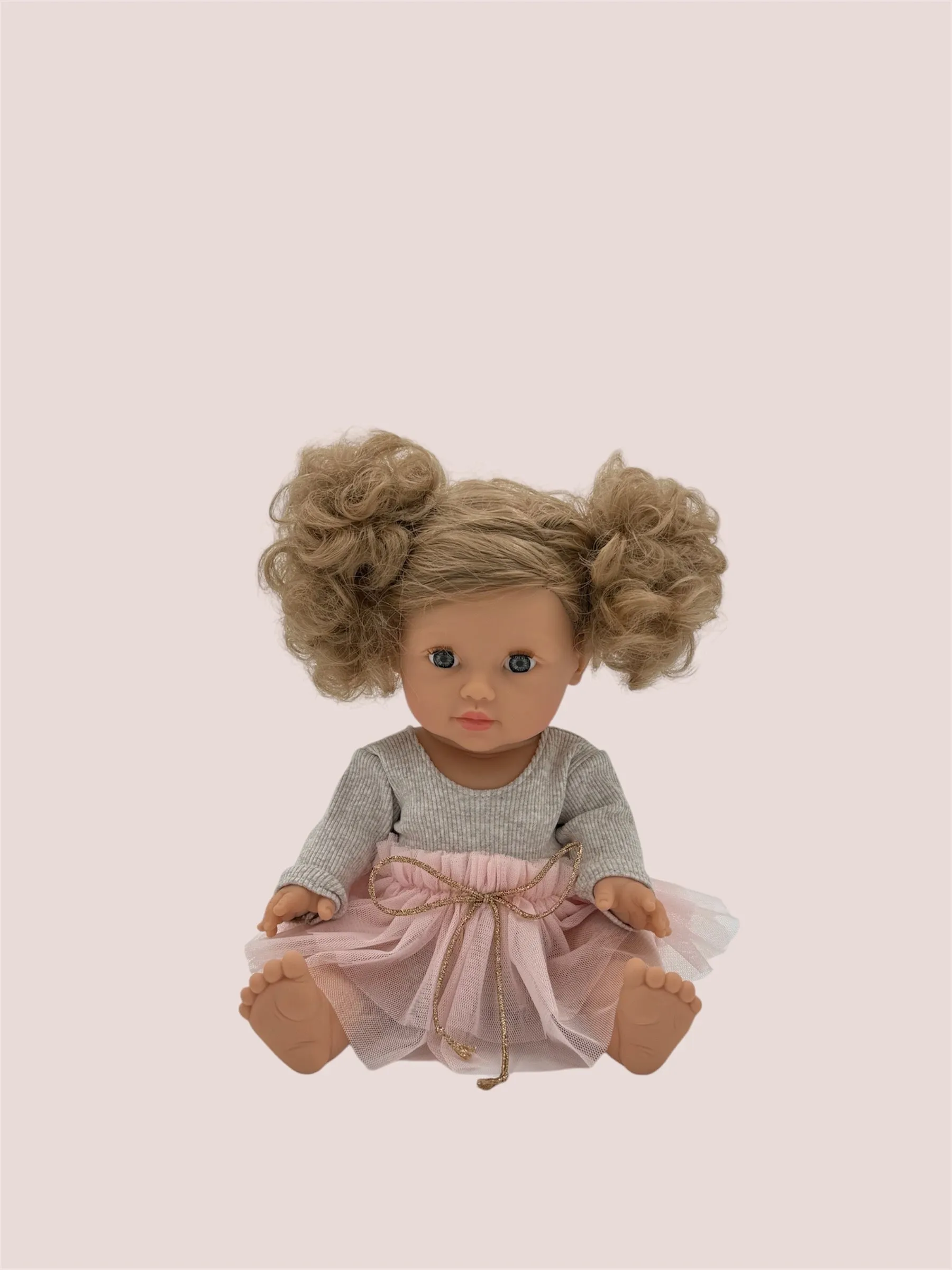 Minikane Doll Clothes | Doll Tutu Bodysuit - Blush Champagne