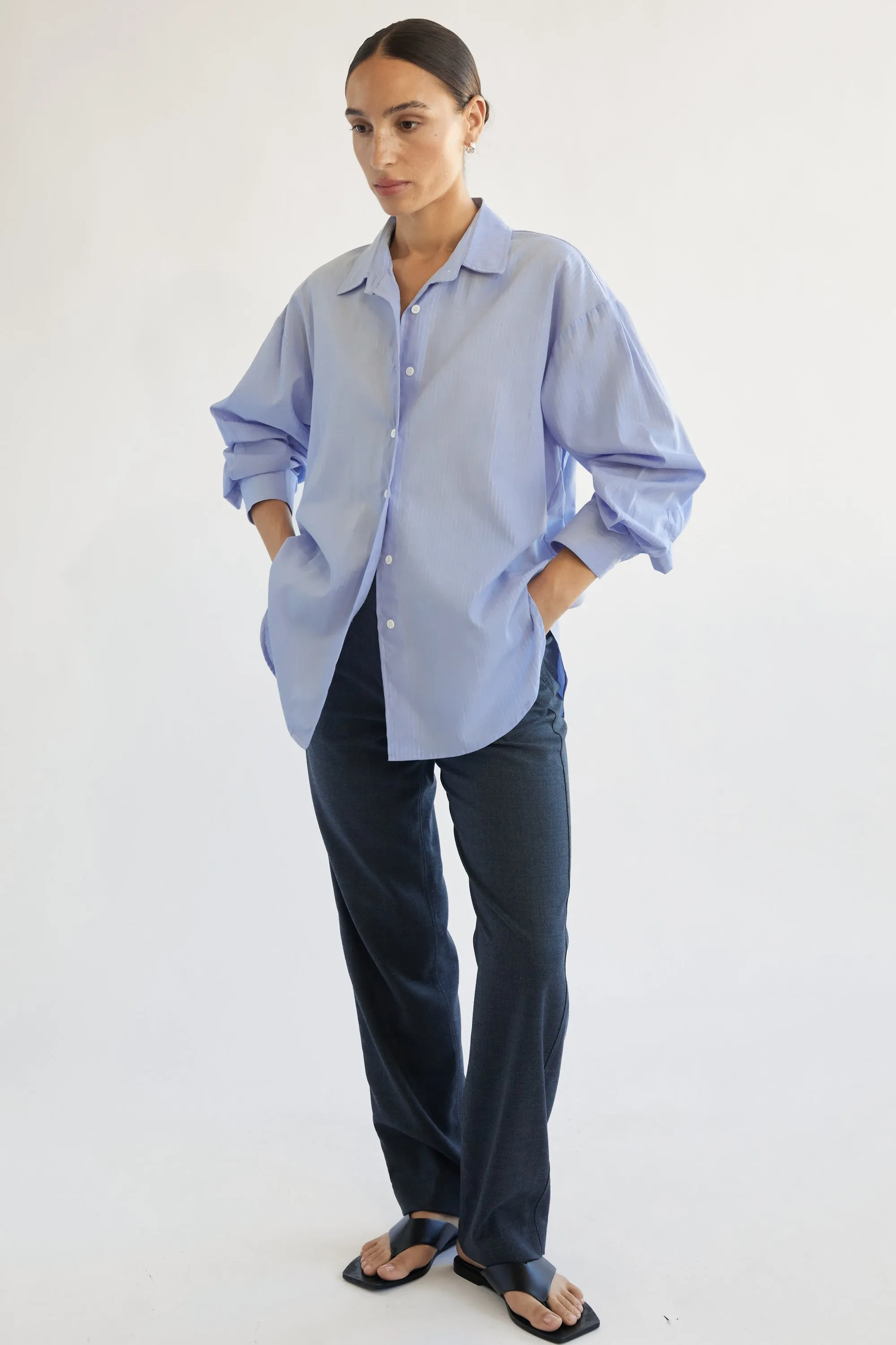 Premium Oversized Cotton Shirt with Enhanced Comfort Features
