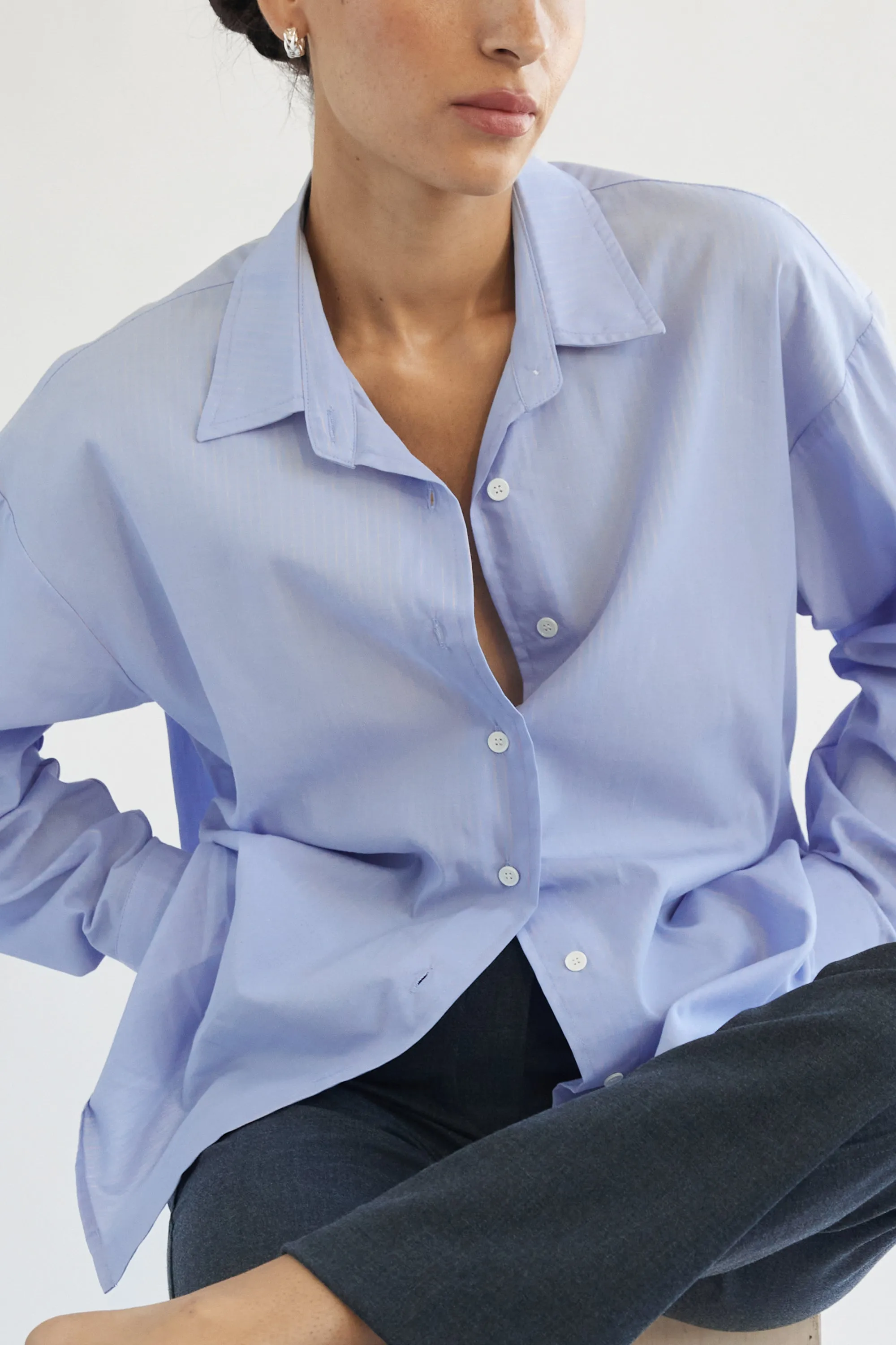 Premium Oversized Cotton Shirt with Enhanced Comfort Features